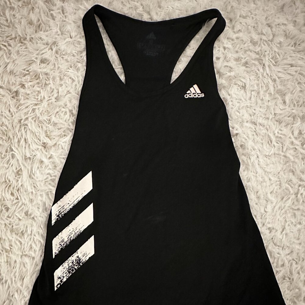 Adidas Women's Black Racerback Tank - Size Small